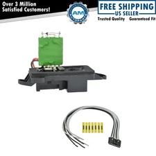 Front Heater Blower Motor Resistor w/ Plug & Pigtail for Chevy GMC Pickup Truck