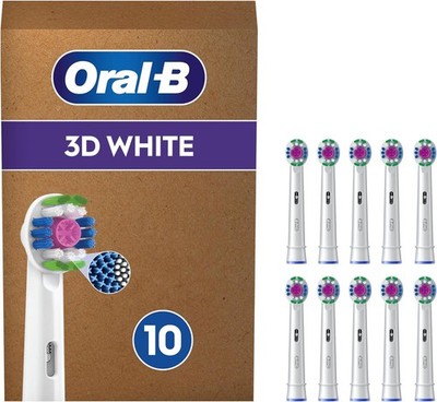 Oral-B 3D White Replacement Heads for Electric Toothbrush with CleanMaximiser Te