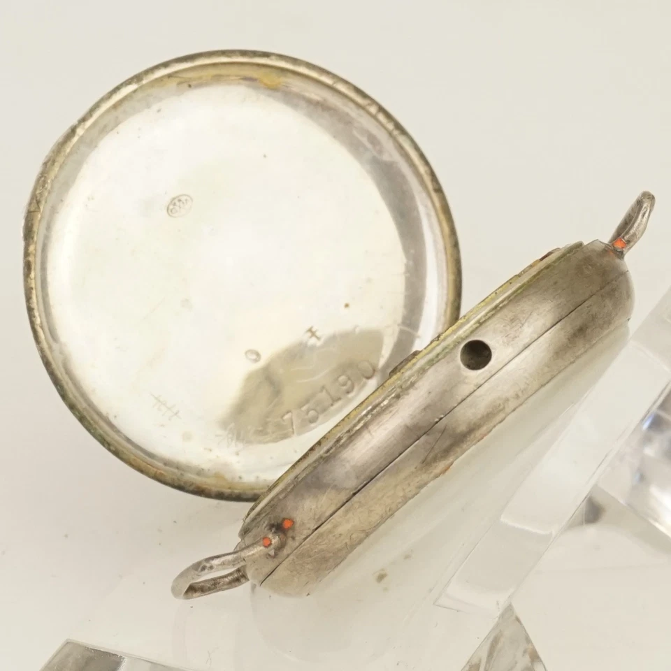 Rare WORKING! Silver Military Wrist Watch Men's no fusee no duplex no repeater - image 4 of 4