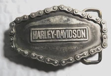 The Great American Buckle Company 1976 Harley Davidson  Belt Buckle  #614