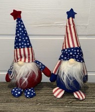 American Flag Patriotic Gnome Plush Red White  Blue Ornamentally You July 4th