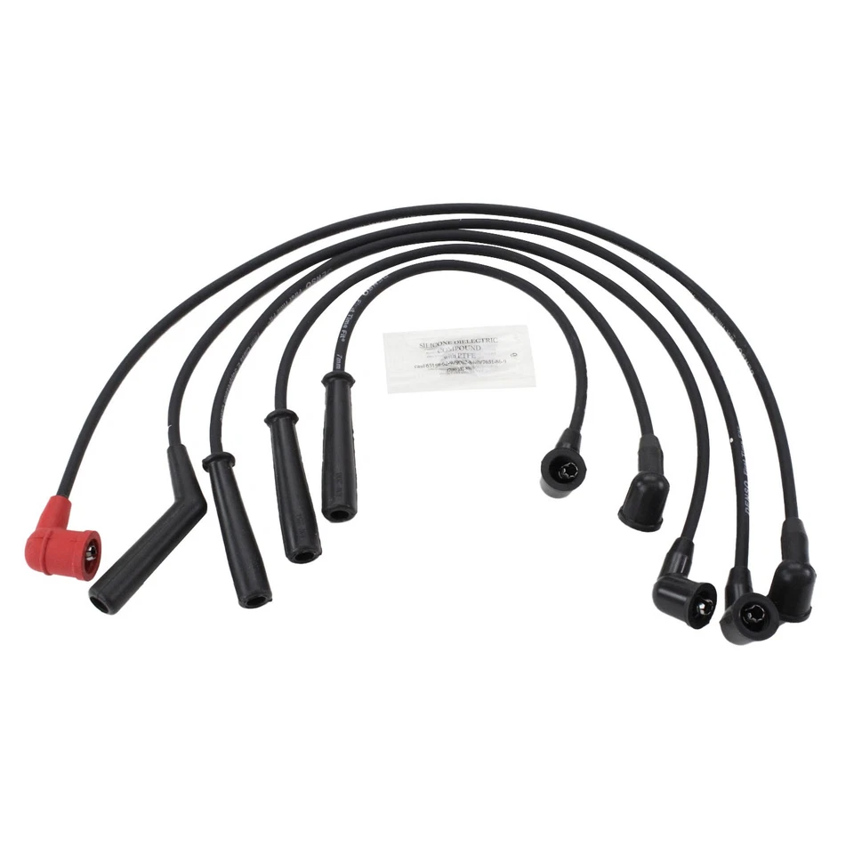 Juego de cables de encendido 7 mm 671-4194 Denso para camioneta Nissan Axxess D21 Stanza 2,4 L L4 Foto 2 de 4