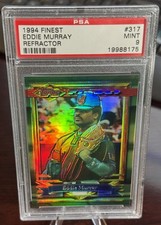 1994 TOPPS FINEST REFRACTOR #317 EDDIE MURRAY PSA 9 POP 11 INDIANS HOF