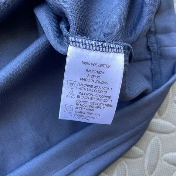 Nuevo XL Hombre Guijarro Playa Cuarto Cremallera Rendimiento Azul Golf Pit 24.5 Longitud 29 Foto 4 de 4