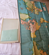 古董世界地图、地图册World 1950-1959 日期范围| eBay