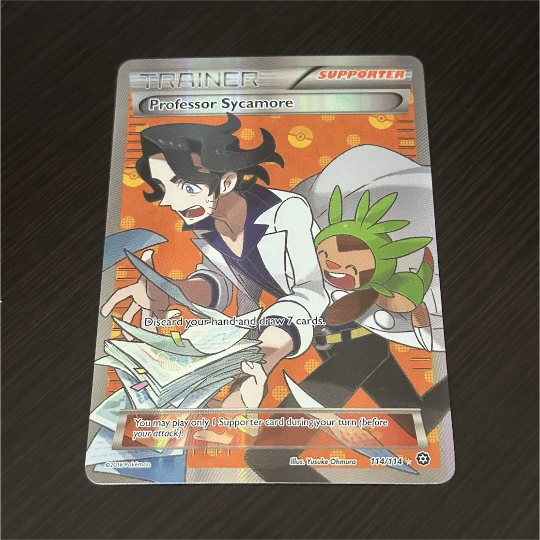 Pokémon Professor Sycamore Full Art 114 Steam Siege