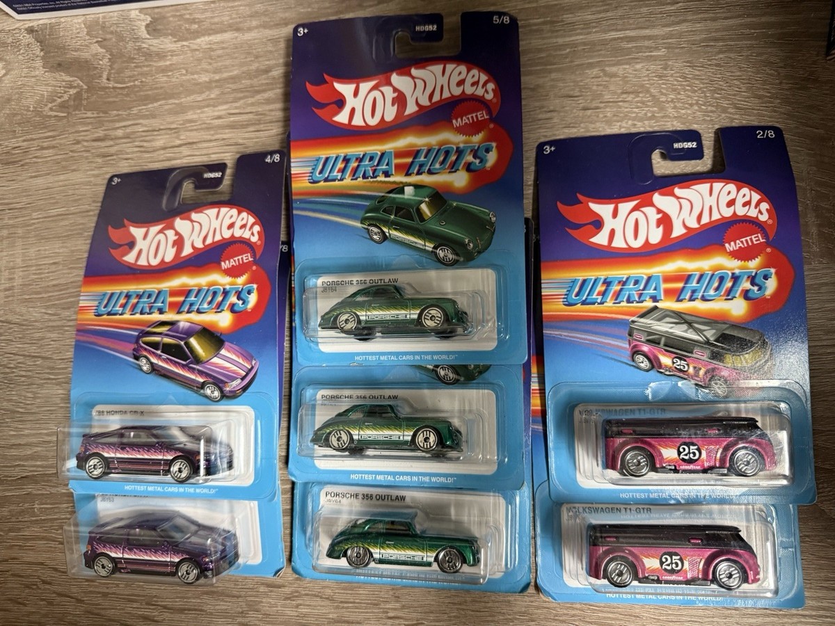 Hot Wheels Ultra Hots 2024 Lot Of 8 Mixed Honda Civic CRX, Porsche