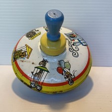 OHIO ART Vintage Top Circus Train Animals Tin Lithograph Top