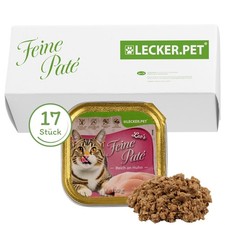 17 x 100 g Leo's Feine Paté Reich an Huhn Katzenfutter Nassfutter Lecker.Pet®