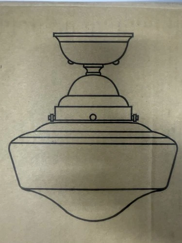 Minka Lavery 2257-576 1 Light 14.5"H Semi-Flush Ceiling Fixture-Brushed Bronze - Picture 5 of 9