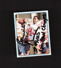 Renaldo Nehemiah Autograph Signed 1983 Topps Stickers 49ers RC
