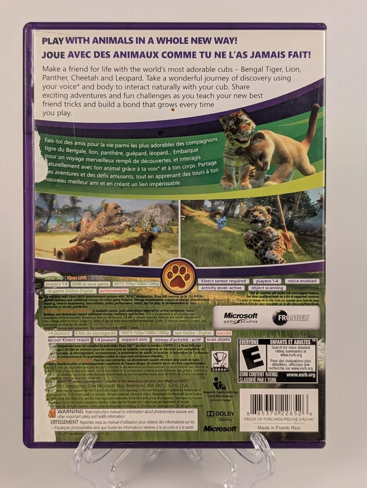 Kinectimals (Microsoft Xbox 360, 2010)➡️CIB - Tested - Near Mint 📀! - Image 2 of 4