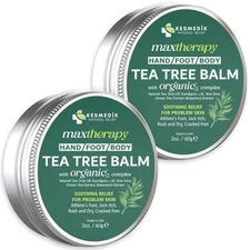 Tea Tree Oil Balm for Itchy Skin Relief, Rashes, Jock Itch  Insect Bites -