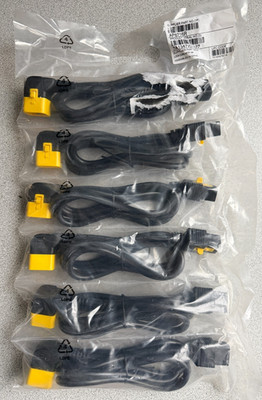 6 NEW Schneider Electric APC AP8716R Net Shelter Locking Power Cord Kit of 6 LOT
