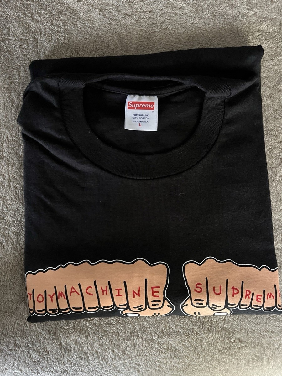 Supreme x Toy Machine Fist Tee SS24 Size L Black | eBay