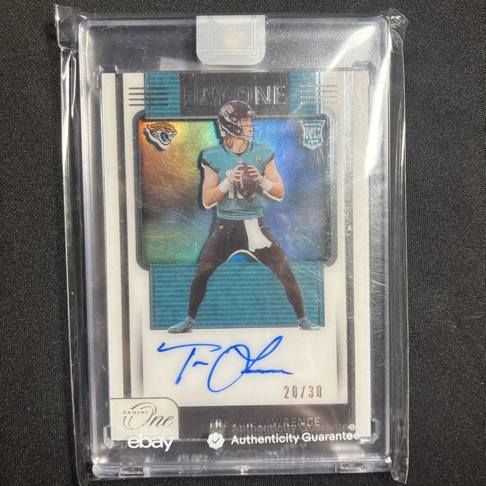 2021 Panini One - Day One Autographs Trevor Lawrence #101 Bronze /20 (AU, RC)