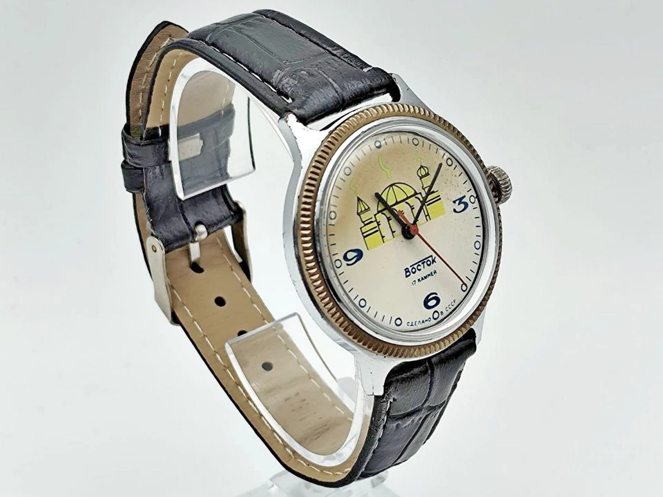 WOSTOK 2409A Mosque Vintage Mechanical Wristwatch Vostok USSR Serviced Watch - Image 3 of 4
