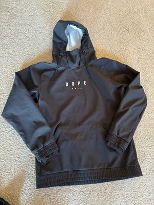 DOPE SNOW Yeti Jacket Men's Size Large Waterproof Hoodie Rock Ski Snowboard
