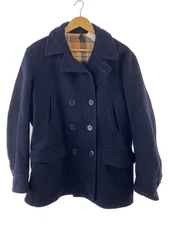 Hercules 40S/Double Breasted/Sears/Printed Flannel/Pea Coat/Nvy/Plain// 2612