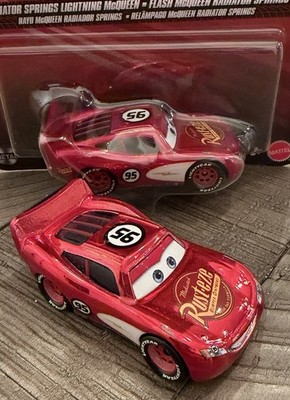 Disney Pixar Cars RADIATOR SPRINGS LIGHTNING MCQUEEN Chrome Red