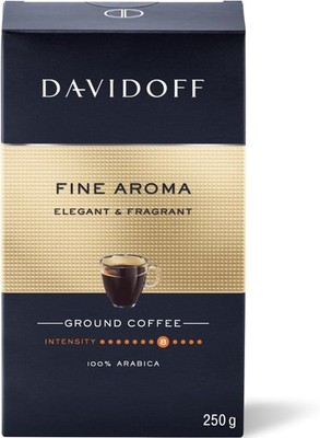 New DAVIDOFF Fine Aroma Ground Coffee, 7/12 Intensity, 250 g | Free Shipping