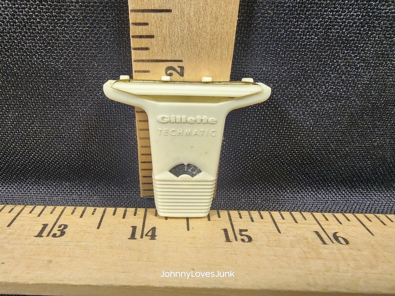 Vintage Gillette Techmatic Razor Head NOS Shape Works Adjusts