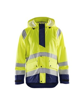 BLAKLÄDER  HighVis Regenjacke Level 1 HighVis gelb/marine