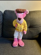 Pink Panther Plush Stuffed Animal 16" Mighty Star Toy Vintage 1980