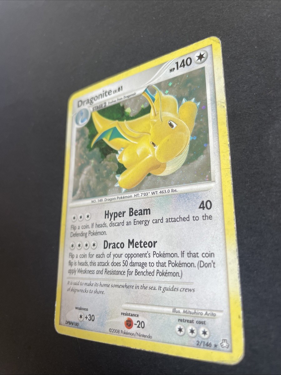 Pokemon Dragonite Lv.61 Holo Card DP Set 2/146 | eBay