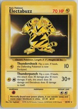 Electabuzz 20/102 Rare Base Set Unlimited Pokemon Heavily Played on eBay