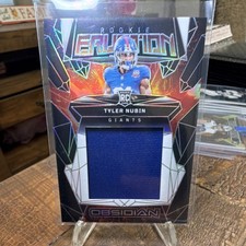 2024 Panini Obsidian Tyler Nubin #ERM-TNN Rookie Eruption Materials Giants NFL