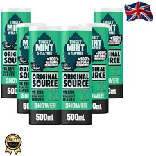 Indulge in Mint & Tea Tree Shower Gel - 6 x 500ml,  & Cruelty-Free Delight 6.33 per litre