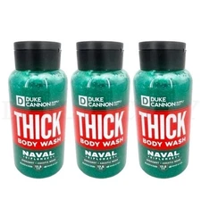 Duke Cannon THICK High Viscosity Body Wash Naval Diplomacy 17.5oz Lot of 3