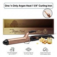 Babyliss Pro One 'n Only Argan Heat Ceramic Curling Iron, 1 1/4" with Argan Oil