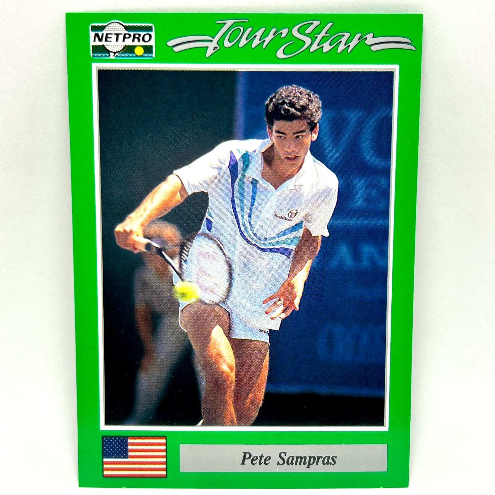 1991 NetPro Tour Stars- #7 Pete Sampras Rookie Card RC Pistol Pete ATP GREAT NM+