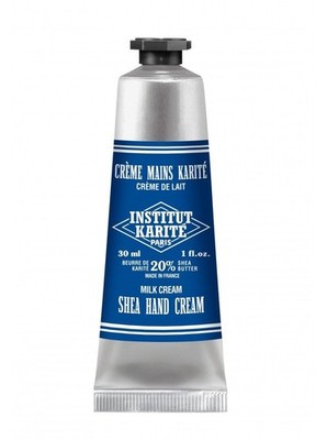 Institut Karite Paris Shea Hand Cream, 30 ml, Milk Cream Scent, 20% Shea Butter