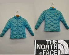 The North Face Down Puffer Jacket Girls M (10/12) Blue Full Zip #Z4819