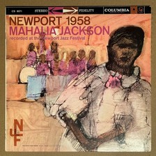 NEWPORT 1958 MAHALIA JACKSON. 6-eye Columbia CS 8071. Sleeve VG++ / Vinyl UNPLAY