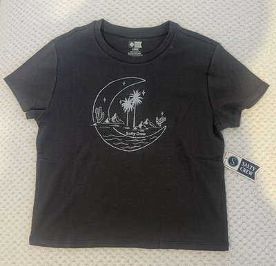 Salty Crew Baja Baby Tee Charcoal Size L Kids  49.99