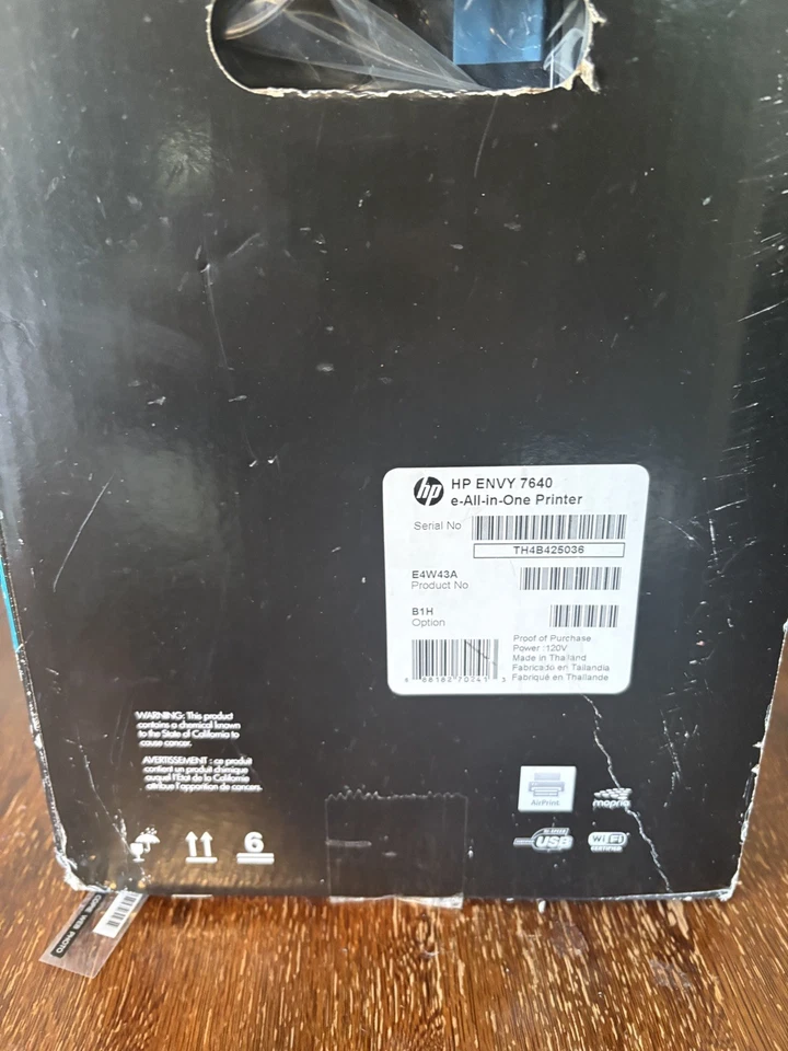 HP Envy 7640 Wireless All-In-One Inkjet Photo Printer Copier Scanner Brand New - Image 4 of 4