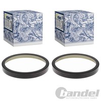 2X Vemo ABS-SENSORRINGE Hinten Beidseitig Passend FüR CitroËN C-ELYSEE C2 C3 C4