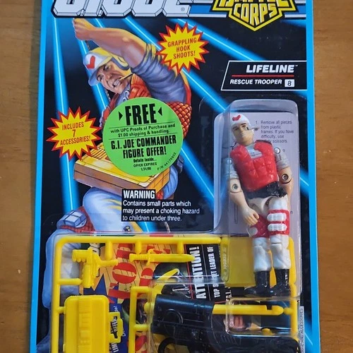 Gi Joe Battle Corps Lifeline  1993 New Card Carded
