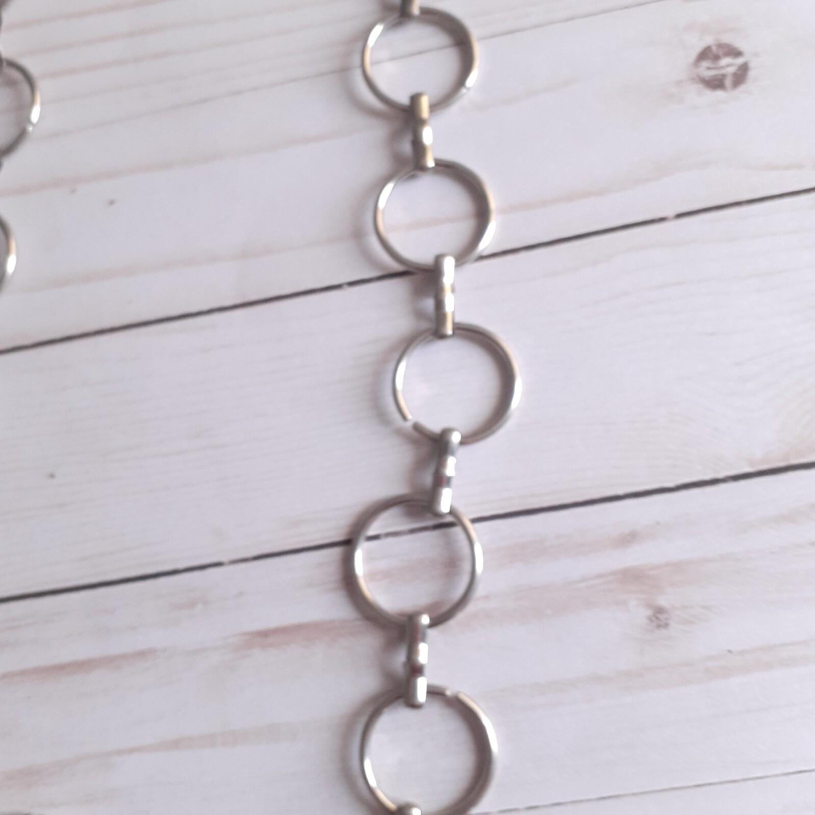 Silvertone Circle Adjustable Belt - image 7