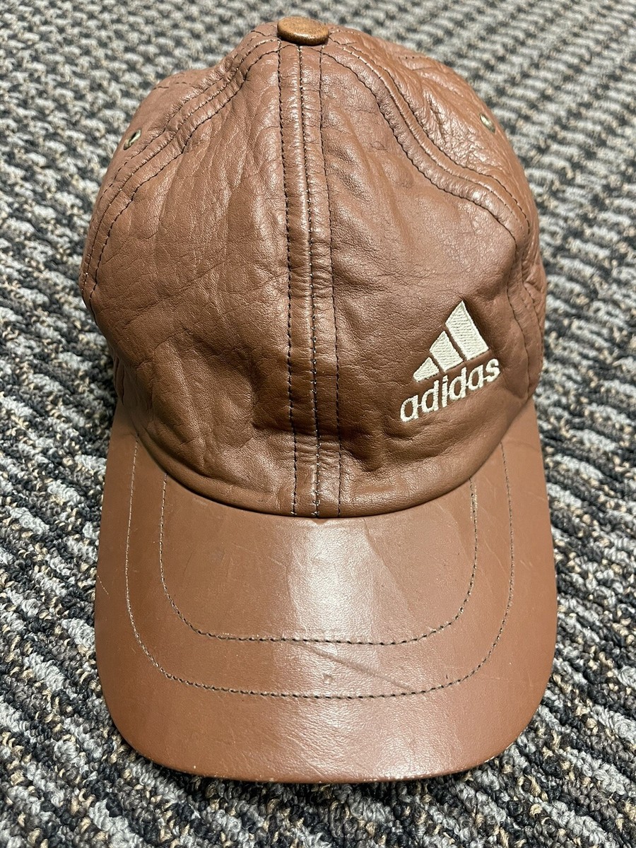 adidas Run DMC Adjustable Brown Leather Hat | eBay