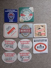 Bier Getränkedeckel Abtropfmatten Untersetzer SCHWAN HELL BIRELL MAUS ALKOHOLARM Restposten