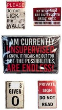 Metal Signs Humor Humorous Sarcastic Funny Novelty Gifts Yard Decor