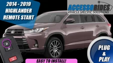 Fits: 14 - 19 TOYOTA HIGHLANDER w/ TAKEOVER PUSH START REMOTE START PLUG & PLAY