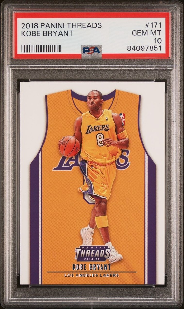 Kobe Bryant 2018 Panini Threads #171 PSA 10 GEM MINT Lakers