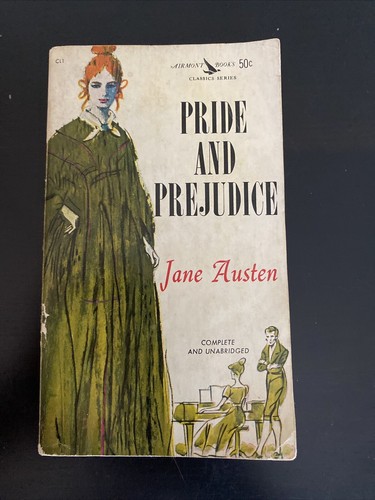 Pride and Prejudice classic literature Paperback Jane Austen Airmont 1962 D9 - Bild 1 von 3