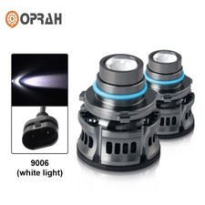 2x 9006 Led Headlight Bulb Laser Projector Len Fog Lamp Super White Light 6500k